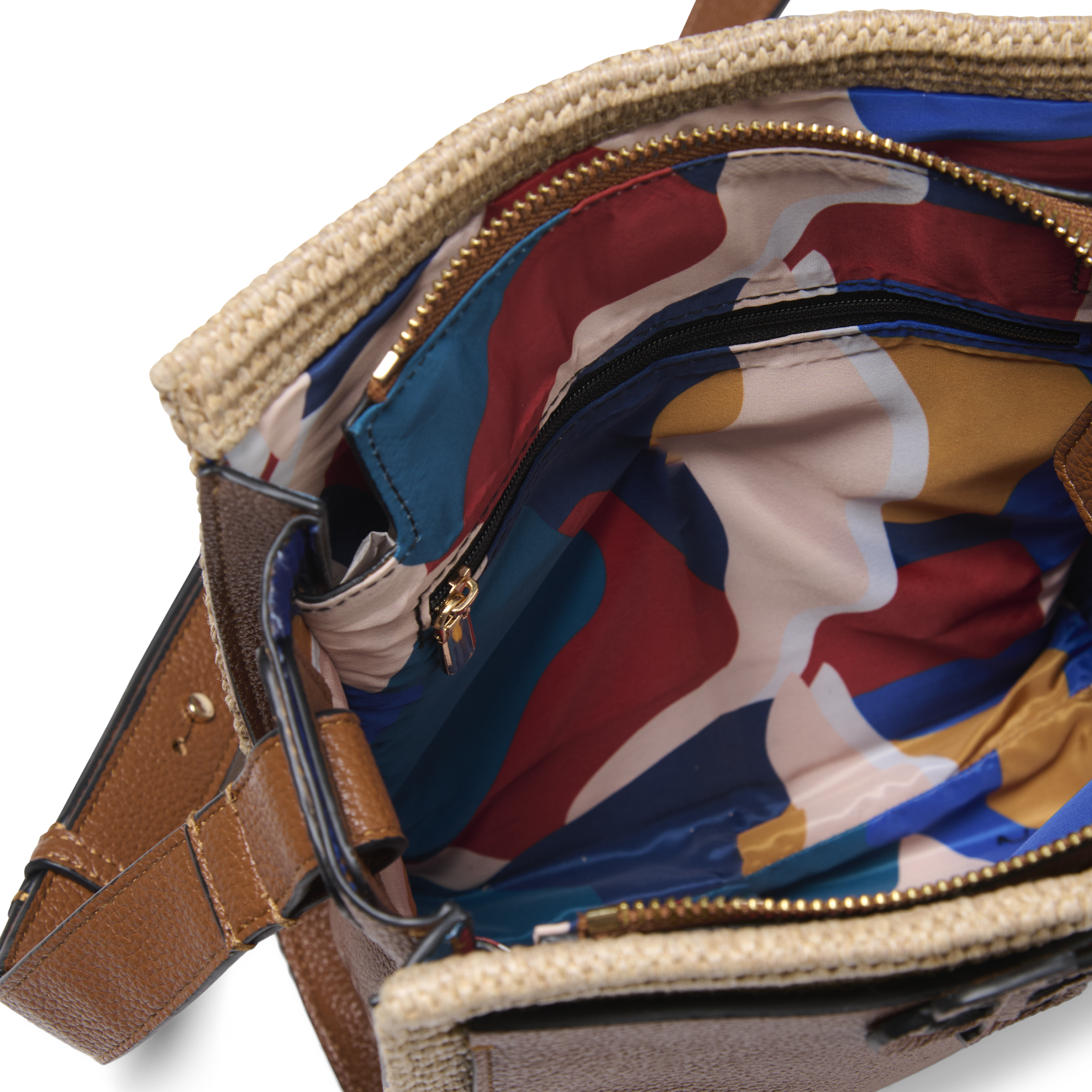 Happy Mini.04 Crossbody Bag Tan straw