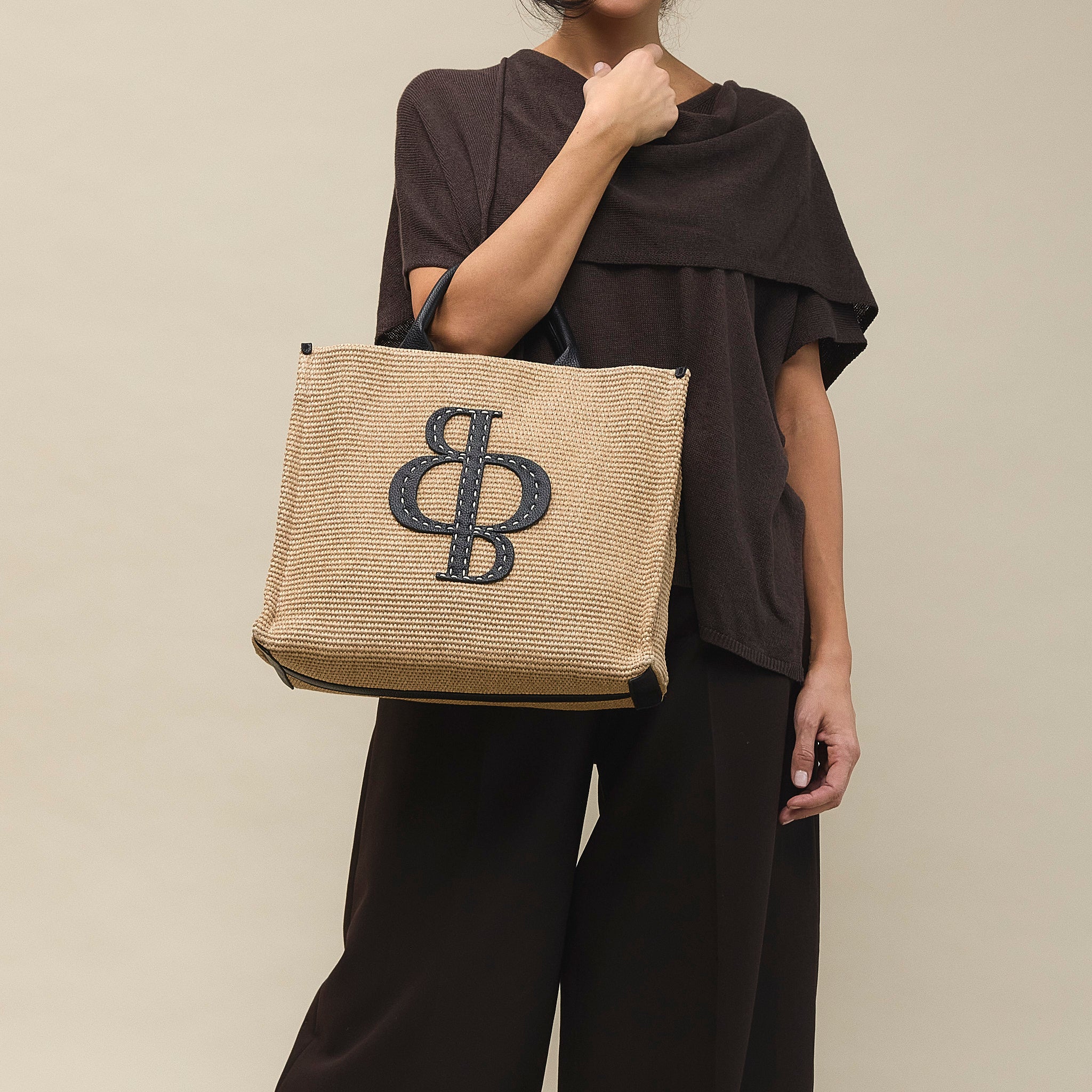 Sac fourre-tout Tchin.35 paille noir