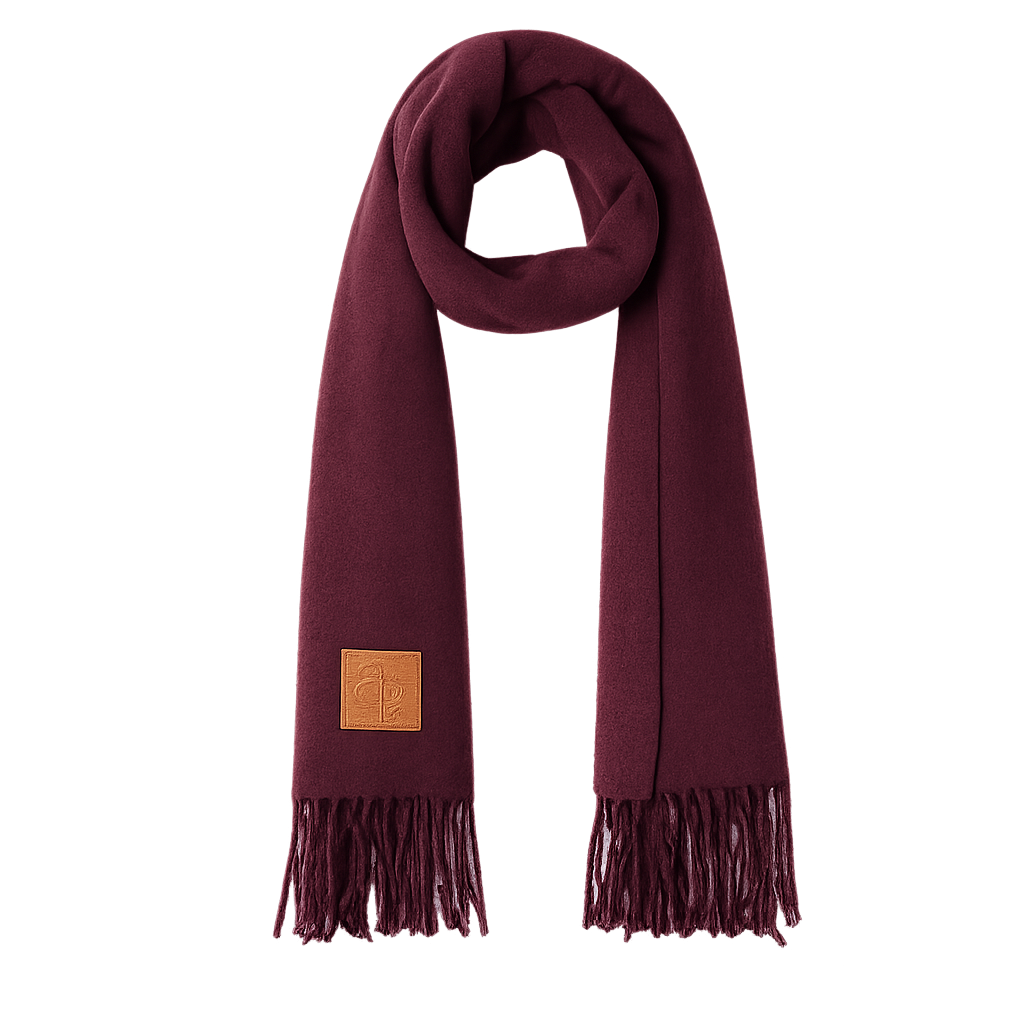 Plume.27 Scarf Wine