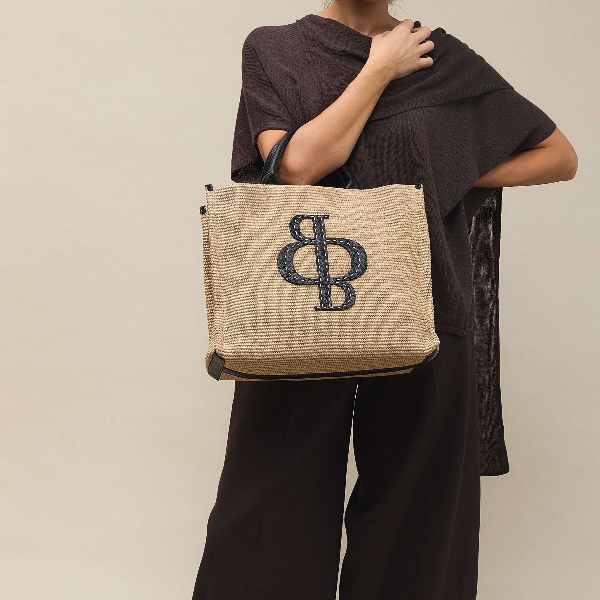 Sac fourre-tout Tchin.35 paille noir